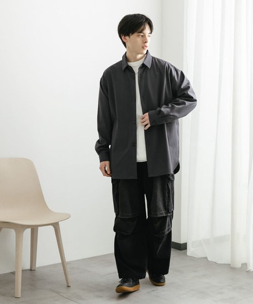 SENSE OF PLACE by URBAN RESEARCH（センスオブプレイスバイアーバンリサーチ）の「デニムカーゴパンツ（デニムパンツ・メンズ・ブラック/ブルー・MEDIUM/LARGE）」の7枚目の写真