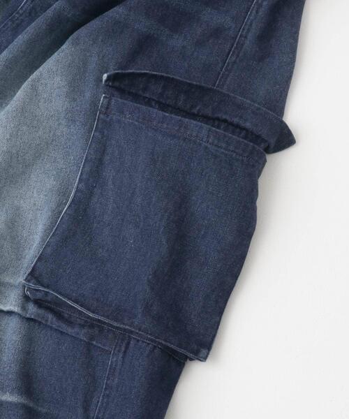 SENSE OF PLACE by URBAN RESEARCH（センスオブプレイスバイアーバンリサーチ）の「デニムカーゴパンツ（デニムパンツ・メンズ・ブラック/ブルー・MEDIUM/LARGE）」の11枚目の写真