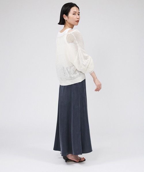 BABYLONE（バビロン）の「キュプラセミマーメイドスカート（スカート・レディース・グレイッシュベージュ/チャコール・36inch/38inch）」の22枚目の写真