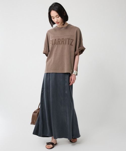 BABYLONE（バビロン）の「キュプラセミマーメイドスカート（スカート・レディース・グレイッシュベージュ/チャコール・36inch/38inch）」の8枚目の写真