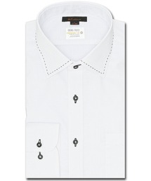 m.f.editorial（エムエフエディトリアル）の「【形態安定 吸水速乾】m.f.エディトリアル メンズ ワイドカラー ビジネスドレス 長袖シャツ（ビジネスシャツ）」