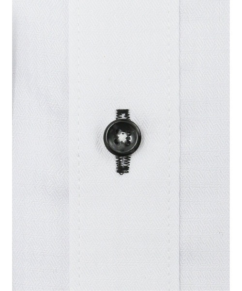 m.f.editorial（エムエフエディトリアル）の「【形態安定 吸水速乾】m.f.エディトリアル メンズ ワイドカラー ビジネスドレス 長袖シャツ（ビジネスシャツ・メンズ・ホワイト・首回り39cm-裄丈80cm/首回り39cm-裄丈84cm/首回り41cm-裄丈82cm/首回り41cm-裄丈86cm/首回り43cm-裄丈86cm/首回り37cm-裄丈80cm/首回り43cm-裄丈82cm/首回り45cm-裄丈86cm）」の5枚目の写真