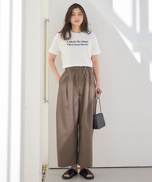 ANY(エニィ)の「オーガビッツロゴ・フォトTシャツ(Tシャツ/カットソー・レディース・ホワイト系3/ホワイト系2/ホワイト系4/ブラック系1・F)」の9枚目の写真
