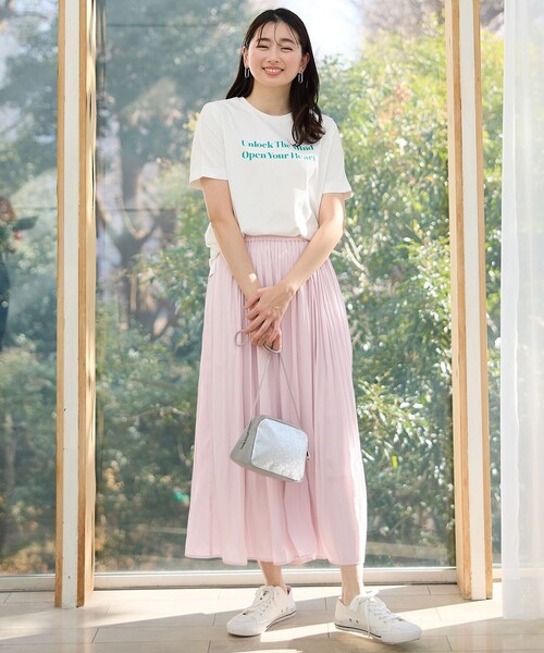 ANY(エニィ)の「オーガビッツロゴ・フォトTシャツ(Tシャツ/カットソー・レディース・ホワイト系3/ホワイト系2/ホワイト系4/ブラック系1・F)」の12枚目の写真