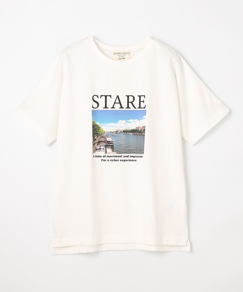 ANY(エニィ)の「オーガビッツロゴ・フォトTシャツ(Tシャツ/カットソー・レディース・ホワイト系3/ホワイト系2/ホワイト系4/ブラック系1・F)」の22枚目の写真