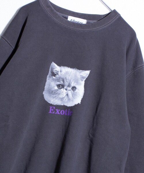 GLOSTER(グロスター)の「【GLOSTER/グロスター】DOG&CAT 犬猫ピグメント クルーネックスウェット(スウェット・メンズ・ブラック系その他3/ブラック系その他5/ブラック系その他/ブラック系その他6/ブラック系その他2/ブラック系その他4・S/M/L)」の2枚目の写真
