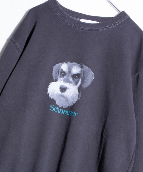 GLOSTER(グロスター)の「【GLOSTER/グロスター】DOG&CAT 犬猫ピグメント クルーネックスウェット(スウェット・メンズ・ブラック系その他3/ブラック系その他5/ブラック系その他/ブラック系その他6/ブラック系その他2/ブラック系その他4・S/M/L)」の4枚目の写真