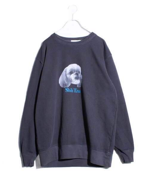 GLOSTER(グロスター)の「【GLOSTER/グロスター】DOG&CAT 犬猫ピグメント クルーネックスウェット(スウェット・メンズ・ブラック系その他3/ブラック系その他5/ブラック系その他/ブラック系その他6/ブラック系その他2/ブラック系その他4・S/M/L)」の9枚目の写真