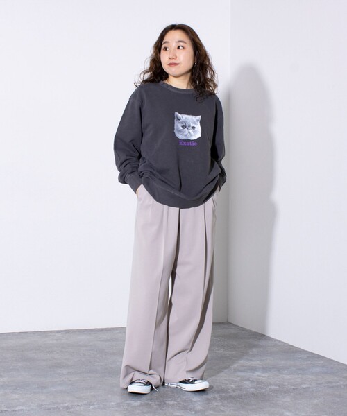 GLOSTER(グロスター)の「【GLOSTER/グロスター】DOG&CAT 犬猫ピグメント クルーネックスウェット(スウェット・メンズ・ブラック系その他3/ブラック系その他5/ブラック系その他/ブラック系その他6/ブラック系その他2/ブラック系その他4・S/M/L)」の13枚目の写真