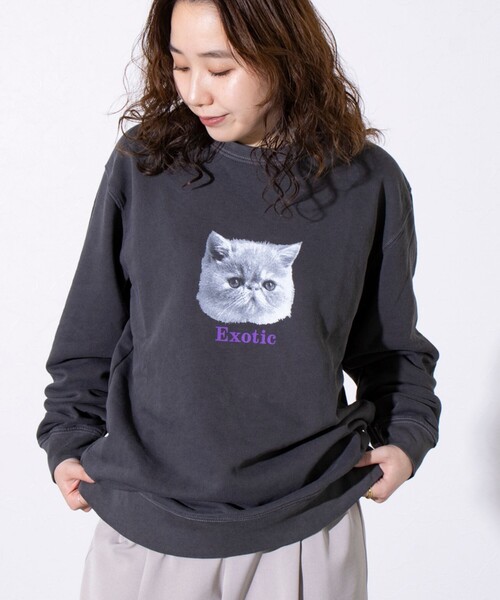GLOSTER(グロスター)の「【GLOSTER/グロスター】DOG&CAT 犬猫ピグメント クルーネックスウェット(スウェット・メンズ・ブラック系その他3/ブラック系その他5/ブラック系その他/ブラック系その他6/ブラック系その他2/ブラック系その他4・S/M/L)」の14枚目の写真