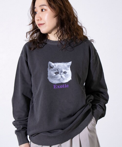 GLOSTER(グロスター)の「【GLOSTER/グロスター】DOG&CAT 犬猫ピグメント クルーネックスウェット(スウェット・メンズ・ブラック系その他3/ブラック系その他5/ブラック系その他/ブラック系その他6/ブラック系その他2/ブラック系その他4・S/M/L)」の15枚目の写真