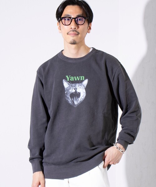 GLOSTER(グロスター)の「【GLOSTER/グロスター】DOG&CAT 犬猫ピグメント クルーネックスウェット(スウェット・メンズ・ブラック系その他3/ブラック系その他5/ブラック系その他/ブラック系その他6/ブラック系その他2/ブラック系その他4・S/M/L)」の21枚目の写真