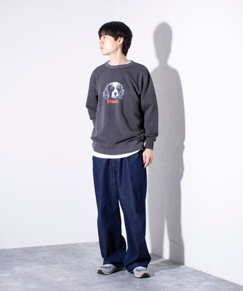 GLOSTER(グロスター)の「【GLOSTER/グロスター】DOG&CAT 犬猫ピグメント クルーネックスウェット(スウェット・メンズ・ブラック系その他3/ブラック系その他5/ブラック系その他/ブラック系その他6/ブラック系その他2/ブラック系その他4・S/M/L)」の22枚目の写真