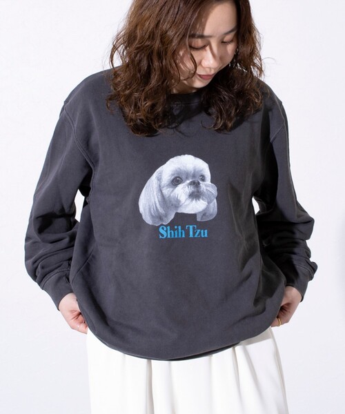 GLOSTER(グロスター)の「【GLOSTER/グロスター】DOG&CAT 犬猫ピグメント クルーネックスウェット(スウェット・メンズ・ブラック系その他3/ブラック系その他5/ブラック系その他/ブラック系その他6/ブラック系その他2/ブラック系その他4・S/M/L)」の18枚目の写真