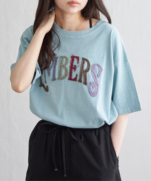 VENCEEXCHANGE(ヴァンスエクスチェンジ)の「カラフルロゴTシャツ(Tシャツ/カットソー・レディース・ライトブルー/アイボリー/チャコール・FREE)」の17枚目の写真