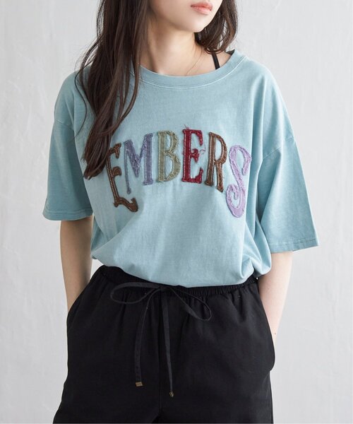 VENCEEXCHANGE(ヴァンスエクスチェンジ)の「カラフルロゴTシャツ(Tシャツ/カットソー・レディース・ライトブルー/アイボリー/チャコール・FREE)」の18枚目の写真