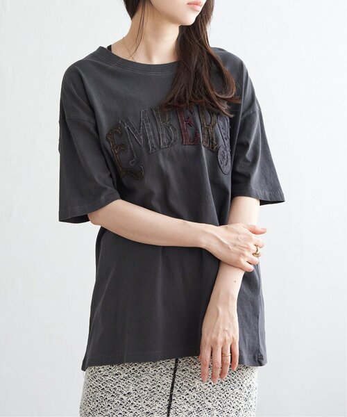 VENCEEXCHANGE(ヴァンスエクスチェンジ)の「カラフルロゴTシャツ(Tシャツ/カットソー・レディース・ライトブルー/アイボリー/チャコール・FREE)」の21枚目の写真