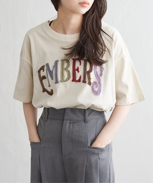 VENCEEXCHANGE(ヴァンスエクスチェンジ)の「カラフルロゴTシャツ(Tシャツ/カットソー・レディース・ライトブルー/アイボリー/チャコール・FREE)」の5枚目の写真