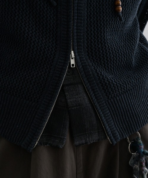 epnok(エプノック)の「【EPNK】Mesh hooded zip up / メッシュフーデッドジップアップ(パーカー・メンズ・グレー/チャコールグレー・SMALL/MEDIUM/LARGE)」の19枚目の写真