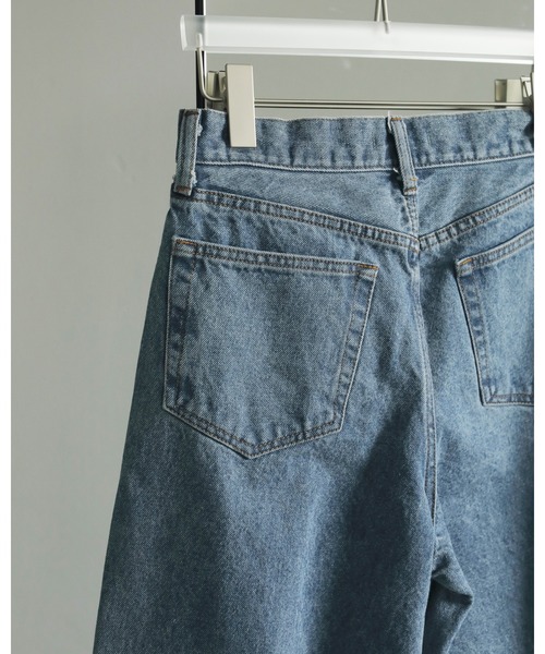 anuke ストレートデニムパンツ ブルー anuke Waist Tuck Denim（デニムパンツ）｜anuke（アンヌーク
