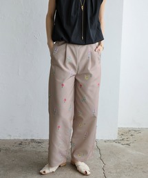 VitaFelice（ヴィータフェリーチェ）の「フラワープリント 花柄 フルレングス パンツ 総柄ボトム（スラックス）」