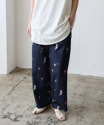 VitaFelice（ヴィータフェリーチェ）の「フラワープリント 花柄 フルレングス パンツ 総柄ボトム（スラックス）」