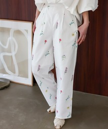 VitaFelice（ヴィータフェリーチェ）の「フラワープリント 花柄 フルレングス パンツ 総柄ボトム（スラックス）」