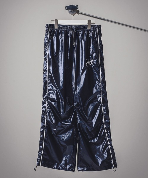 セール】シャイニーメタリック サイバーロゴ ワンポイント刺繍