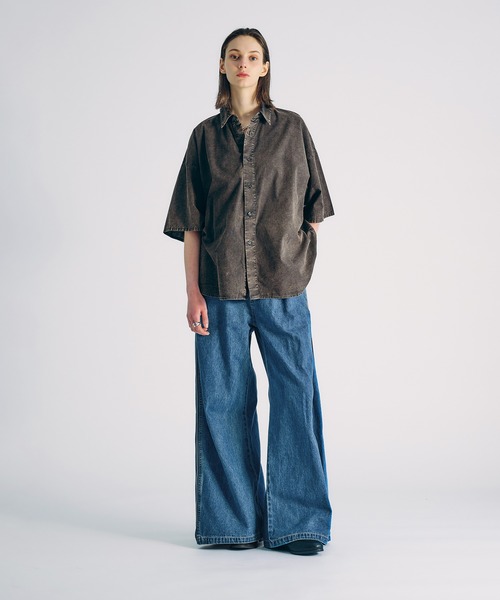 SELLE GLANT(セレグランテ)の「CHEMICAL WASH REGULAR SHIRT/ケミカルウォッシュレギュラーシャツ(シャツ/ブラウス・メンズ・ダークブルー/ブラック・SMALL/LARGE/MEDIUM)」の16枚目の写真