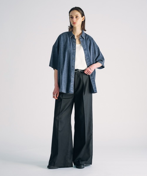 CHEMICAL WASH REGULAR SHIRT/ケミカルウォッシュレギュラー