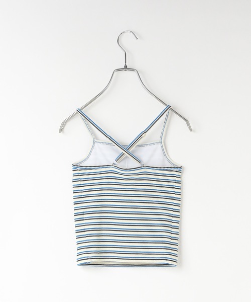 LOWRYS FARM（ローリーズファーム）の「【140-150サイズ】アメスリボーダーセットＳＷＩＭ　323962（水着・キッズ・ブラウン/ブルー・140cm/150cm）」の3枚目の写真