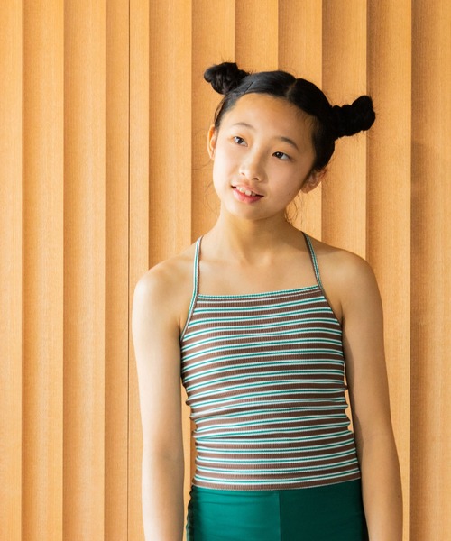 LOWRYS FARM（ローリーズファーム）の「【140-150サイズ】アメスリボーダーセットＳＷＩＭ　323962（水着・キッズ・ブラウン/ブルー・140cm/150cm）」の21枚目の写真