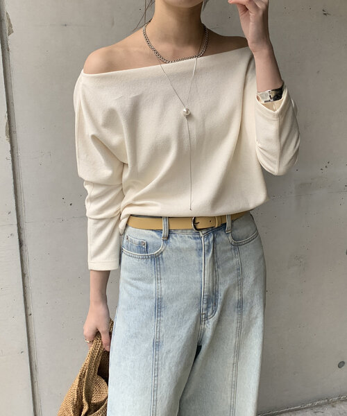 ブークレーダンボールオフショル（Tシャツ/カットソー）｜DouDou