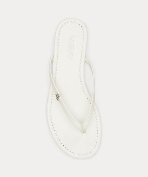 NEW☆RalphLauren★ ラケル フリップフロップ サンダル セール】Raquel レザー フリップフロップ（サンダル）｜LAUREN