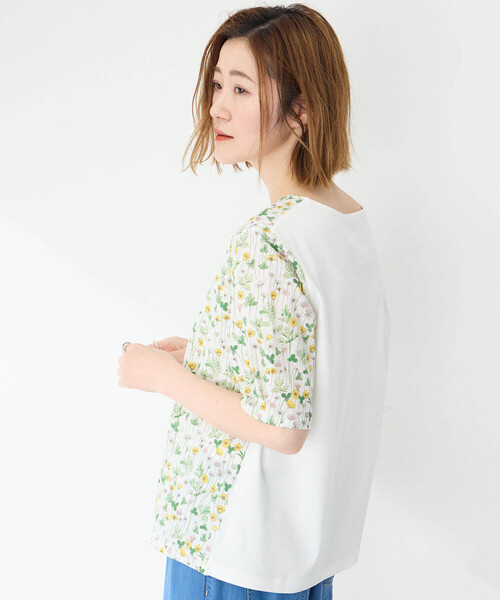 Petit Honfleur(プチオンフルール)の「2025年春夏【リバティシリーズ】プリントプルオーバー(Tシャツ/カットソー・レディース・ネイビー/ピンク/イエロー/ブルー・M/L)」の18枚目の写真