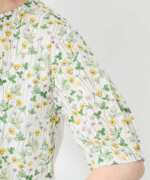 Petit Honfleur(プチオンフルール)の「2025年春夏【リバティシリーズ】プリントプルオーバー(Tシャツ/カットソー・レディース・ネイビー/ピンク/イエロー/ブルー・M/L)」の21枚目の写真