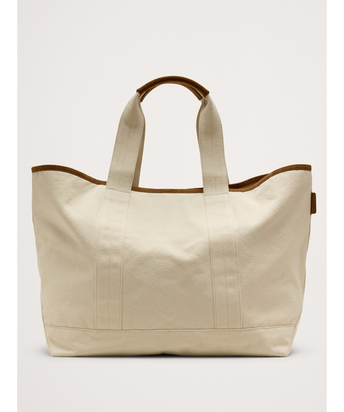 Banana Republic（バナナリパブリック）の「◆キャンバス & スエード ウィークエンド トートバッグ（トートバッグ・メンズ・ナチュラル・ONE SIZE）」の3枚目の写真