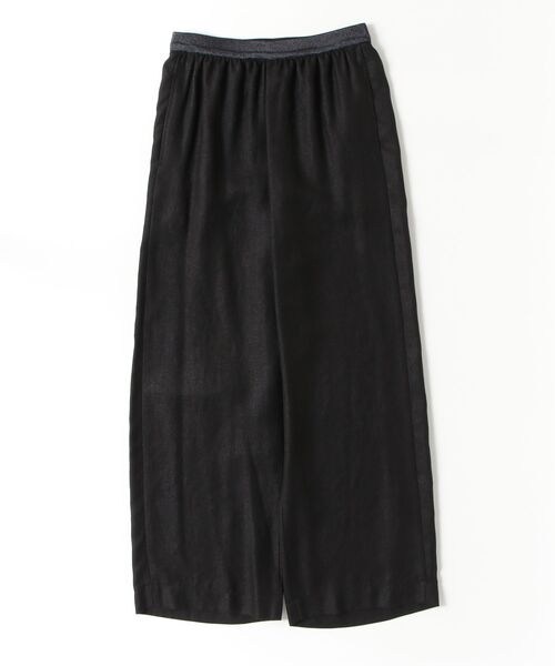 Gabardine K.T（ギャバジンケーティー）の「麻調合繊 ワイドパンツ（その他パンツ・レディース・ミント/ダークブラウン/ベージュ/ブラック・9号/11号/7号）」の2枚目の写真