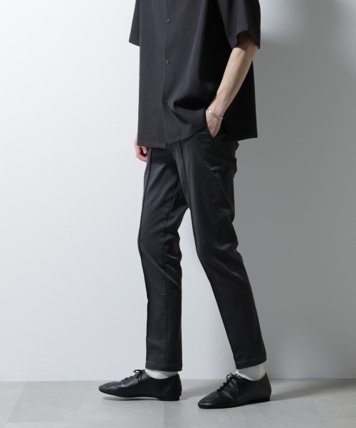 NANO universe（ナノユニバース）の「｢MC｣coveross(R) イージースラックス（スラックス・メンズ・チャコール/ブラック・S/M/L）」の2枚目の写真