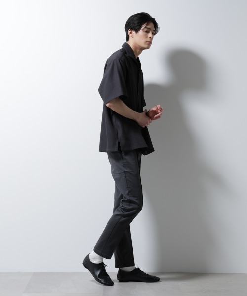 NANO universe（ナノユニバース）の「｢MC｣coveross(R) イージースラックス（スラックス・メンズ・チャコール/ブラック・S/M/L）」の14枚目の写真