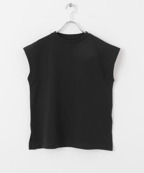 SENSE OF PLACE by URBAN RESEARCH(センスオブプレイスバイアーバンリサーチ)の「『UR TECH ひやサラクール』 クールタッチフレンチスリーブTシャツ(Tシャツ/カットソー・レディース・オフホワイト/ブラック/ネイビー/グリーン/レッド・ONE)」の8枚目の写真
