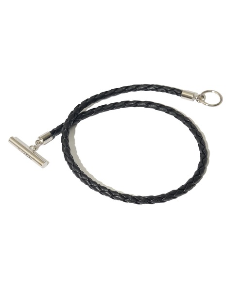 Subciety（サブサエティ）の「Mesh leather bracelet（ブレスレット・メンズ・ブラック・FREE）」の4枚目の写真