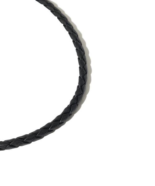 Subciety（サブサエティ）の「Mesh leather bracelet（ブレスレット・メンズ・ブラック・FREE）」の6枚目の写真