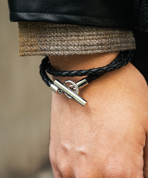 Subciety（サブサエティ）の「Mesh leather bracelet（ブレスレット・メンズ・ブラック・FREE）」の16枚目の写真