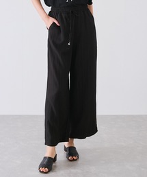 シャーリングウエストドロストパンツ