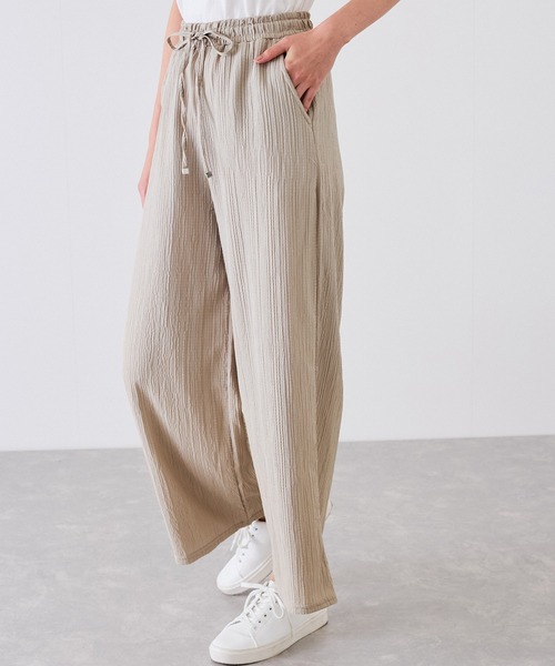 Jayro(ジャイロ)の「シャーリングウエストドロストパンツ(その他パンツ・レディース・ブラック/ブルー系その他4/ブラウン系その他3・FREE)」の7枚目の写真