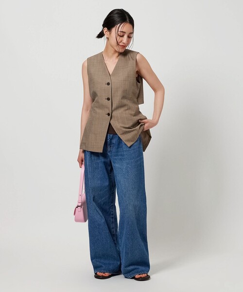 BEAUTY&YOUTH UNITED ARROWS(ビューティーアンドユースユナイテッドアローズ)の「レーヨンブレンド バックオープン ベスト(ベスト・レディース・グレー系/ブラウン系・M/S)」の14枚目の写真