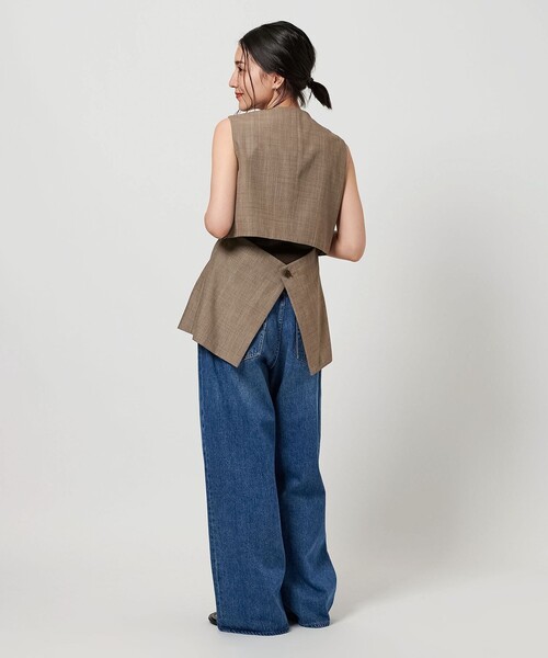 BEAUTY&YOUTH UNITED ARROWS(ビューティーアンドユースユナイテッドアローズ)の「レーヨンブレンド バックオープン ベスト(ベスト・レディース・グレー系/ブラウン系・M/S)」の13枚目の写真