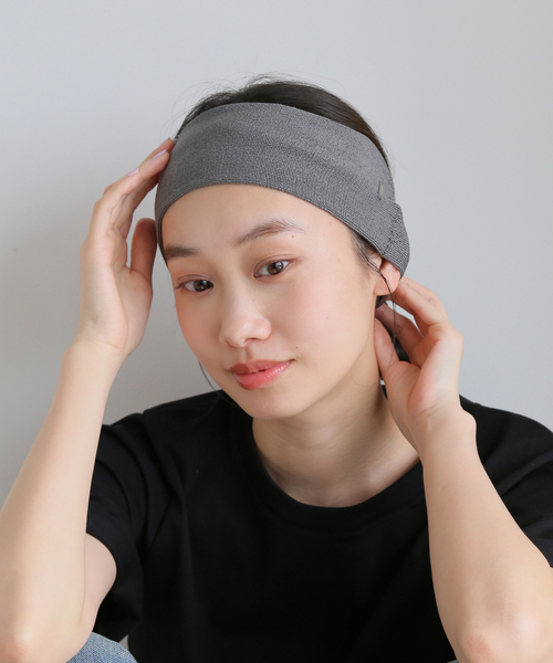 heyep（ヘイップ）の「heyep/ ヘイップ silk hair band（ヘアバンド・レディース・ブラック/チャコールグレー・FREE）」の10枚目の写真