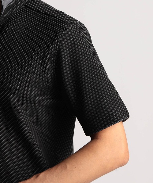 NICOLE CLUB FOR MEN（ニコルクラブフォーメン）の「ブライトタックバイアススキッパーポロシャツ（ポロシャツ・メンズ・ホワイト/ブラック/サックスブルー/ネイビー・MEDIUM/LARGE/X-LARGE/XX-LARGE）」の13枚目の写真